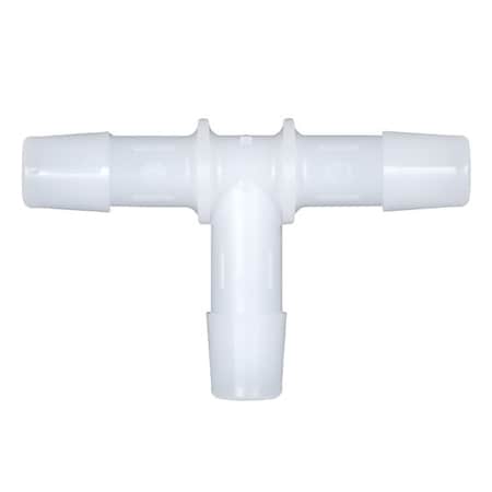 Cole Parmer Hose Barb Fitting, Tee Union, Ntrl Nylon, Cleanroom, 3/8in ID; 10PK T0-6NN-QC